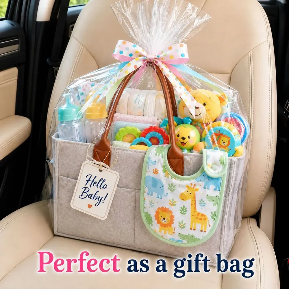Large Collapsible Diaper Caddy Organizer Nursery Storage Tote
